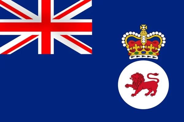 La bandiera della Tasmania è lo stato insulare dell'Australia — Foto Stock