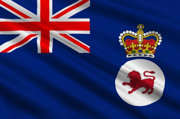 Bandeira da Tasmânia é o estado da ilha da Austrália — Fotografia de Stock