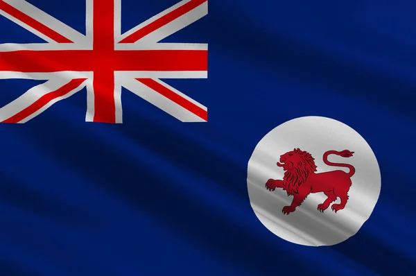 Drapeau de la Tasmanie est l'état insulaire de l'Australie — Photo