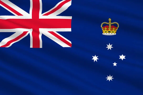 Flaga Wiktorii (Vic) jest stanem Australii — Zdjęcie stockowe
