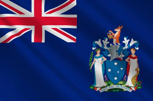 Die Flagge von Victoria (vic) ist ein australischer Bundesstaat — Stockfoto