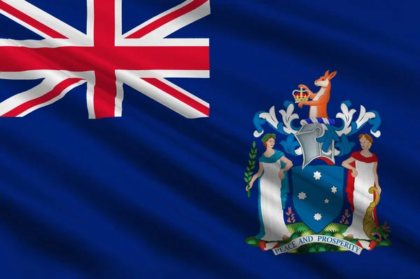 Прапор Вікторія (Vic) — штат Австралії — стокове фото