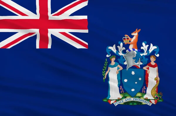 Σημαία της Βικτώριας (Vic) είναι πολιτεία της Αυστραλίας — Φωτογραφία Αρχείου