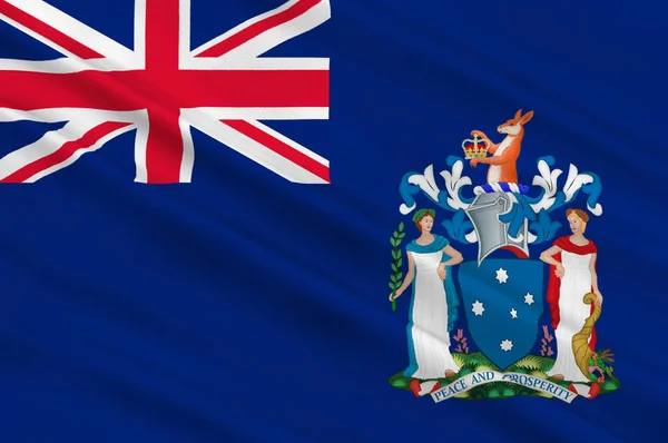 Flag of Victoria (Vic) is a state of Australia — Stock Photo, Image