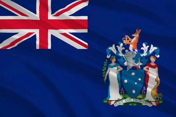 Die Flagge von Victoria (vic) ist ein australischer Bundesstaat — Stockfoto