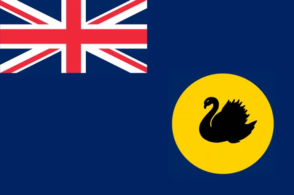 Bandeira da Austrália ocidental — Fotografia de Stock