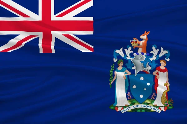 Флаг Виктории (Вик) - штат Австралия — стоковое фото