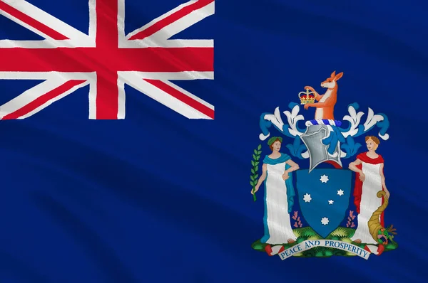 Die Flagge von Victoria (vic) ist ein australischer Bundesstaat — Stockfoto
