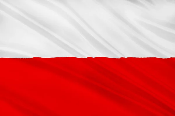 Σημαία της Πολωνίας — Φωτογραφία Αρχείου