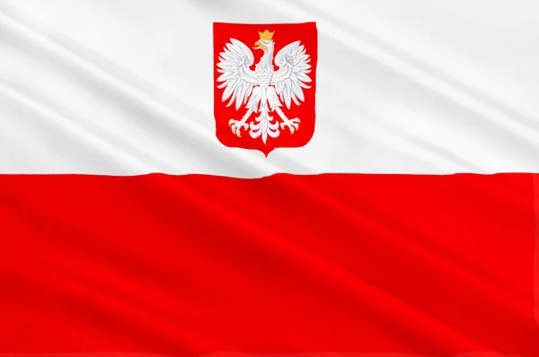 Bandeira de poland — Fotografia de Stock