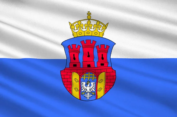 Bandera de Krakow, Polonia — Foto de Stock