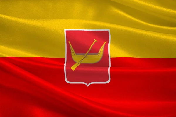 Flagge von Lodz, Polen — Stockfoto