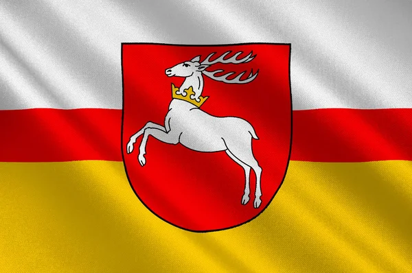 Vlajka Lublin v Polsku — Stock fotografie