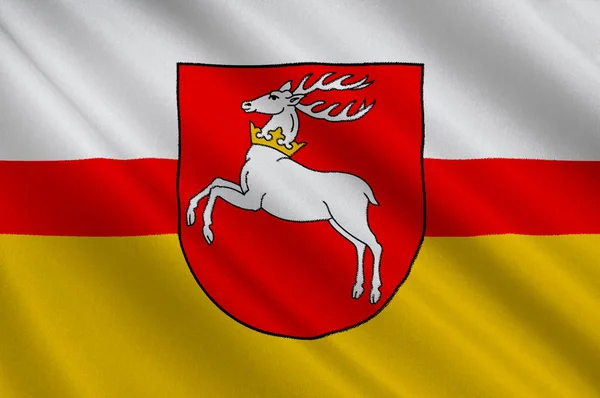 Vlag van Lublin in Zuidoost-Polen — Stockfoto