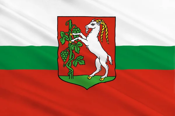 Drapeau de la ville de Lublin au sud-est de la Pologne — Photo