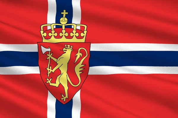 Flagge Norwegens — Stockfoto