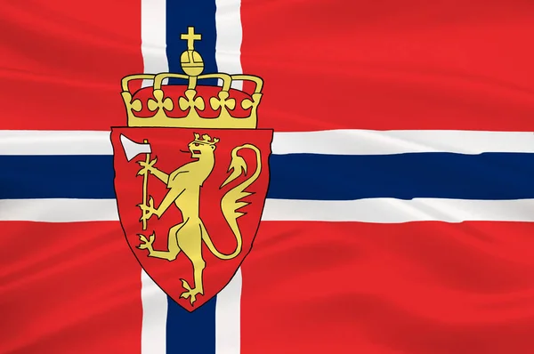 Flagge Norwegens — Stockfoto