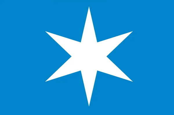 Bandeira de Steinkjer é uma cidade e município no Nord-Trondel — Fotografia de Stock