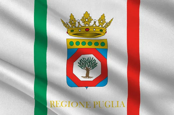Флаг Апулии, Италия — стоковое фото