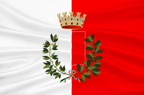 アブルッツォ州、イタリアのラクイラの旗 — ストック写真