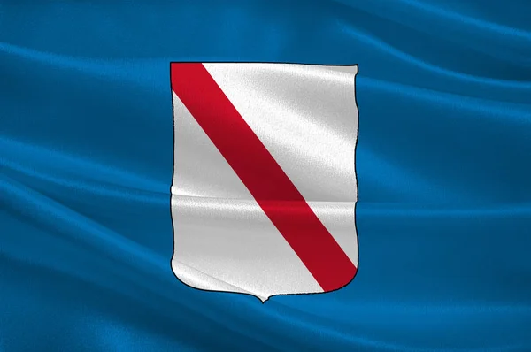 Flagge von Kampanien, Italien — Stockfoto