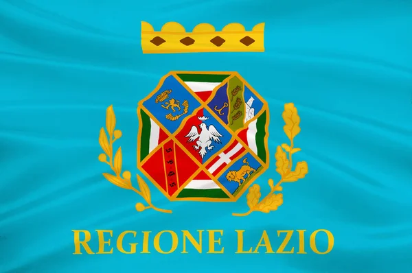 Flagga lazio, Italien — Stockfoto