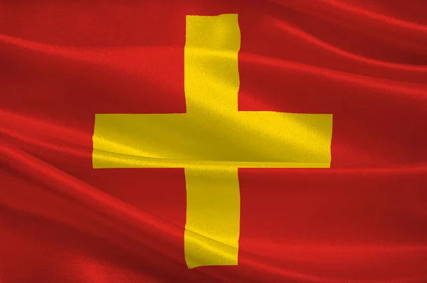 Флаг Анконы Марке, Италия — стоковое фото