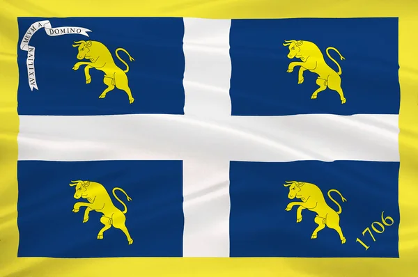 意大利皮埃蒙特的旗子 — 图库照片