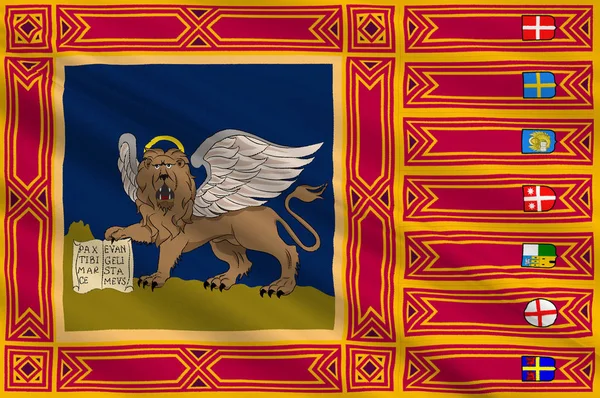 Flag of Veneto, Italy — Stock Photo, Image
