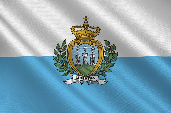 산마리노의 깃발 — 스톡 사진