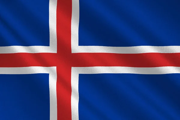 Bandera de Islandia — Foto de Stock