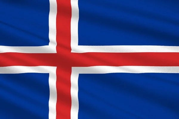 ธงชาติไอซ์แลนด์ — ภาพถ่ายสต็อก