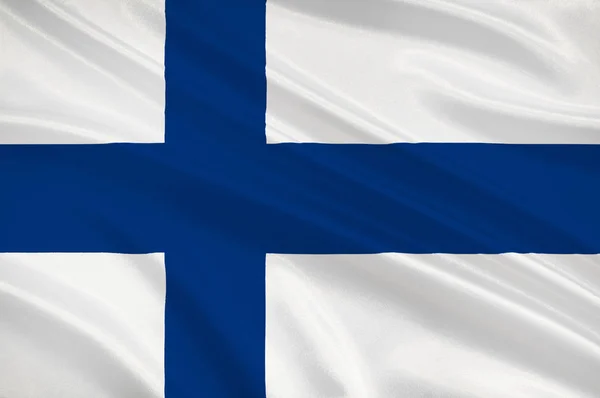 Bandera de Finlandia — Foto de Stock