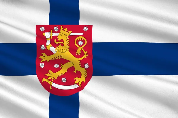 Flagge Finnlands — Stockfoto