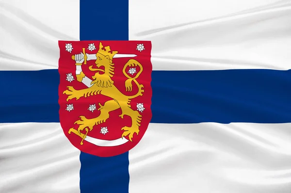 Bandera de Finlandia — Foto de Stock