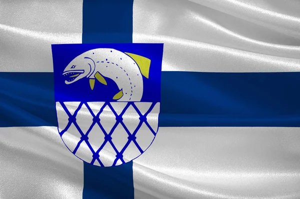 Kymmenedalens flagga regionen i Finland — Stockfoto