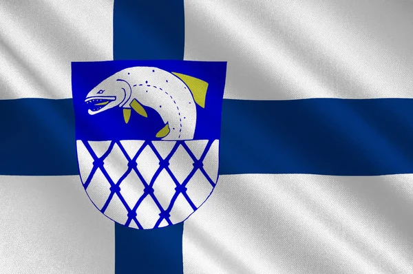 Flag Of Kymenlaakso region in Finland — Stock Photo, Image