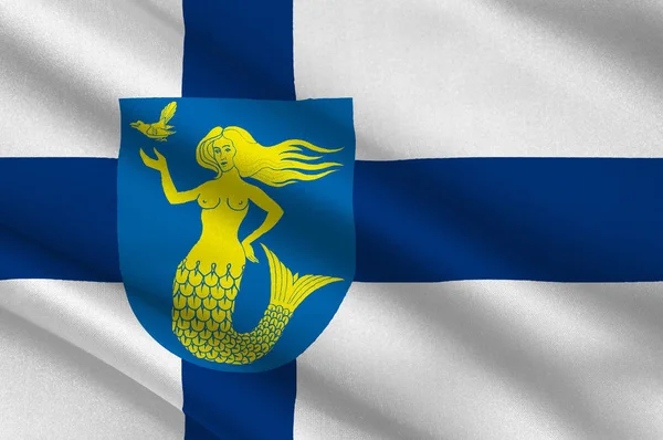Flaga Paijanne Tavastia regionie Finlandii — Zdjęcie stockowe