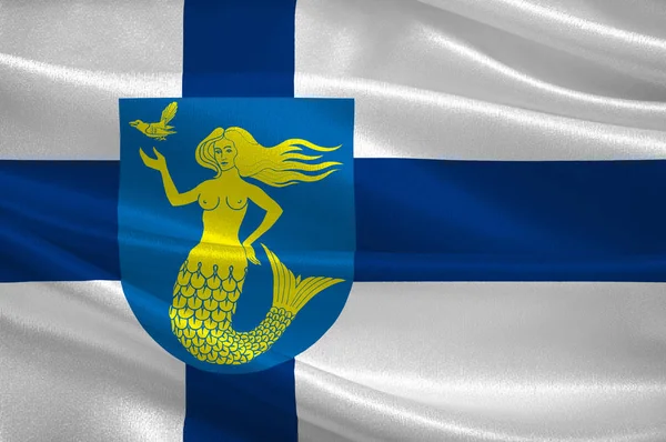Finlandiya bölgede Paijanne Tavastia bayrak — Stok fotoğraf