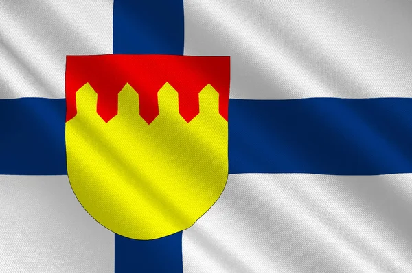 Regionie flaga Pirkanmaa, Finland — Zdjęcie stockowe