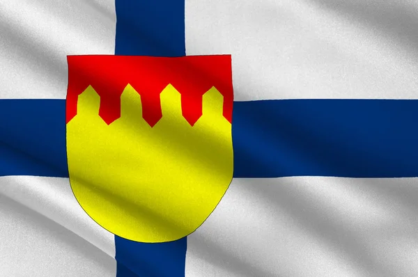 Drapeau De La Région De Pirkanmaa, Finlande — Photo