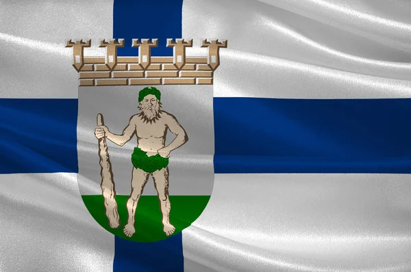Σημαία της Lappeenranta είναι πόλη και Δήμος της Νότιας Καρελίας — Φωτογραφία Αρχείου