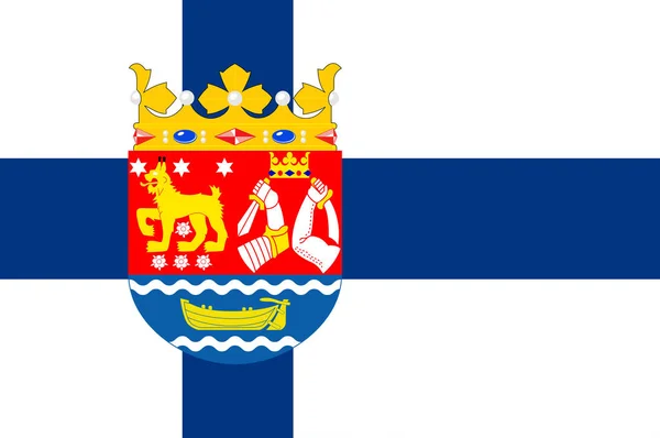 Bandera del sur de Finlandia — Foto de Stock