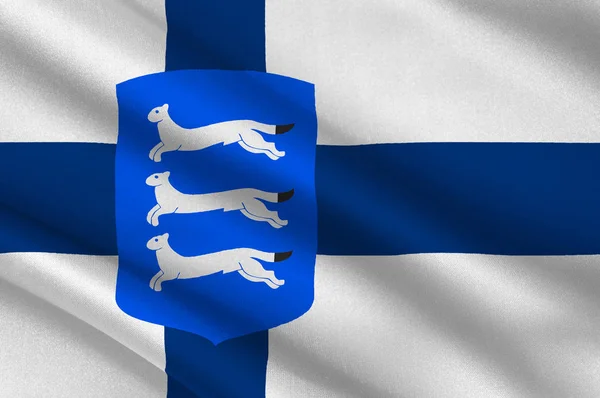 Σημαία της Νότιας Οστροβόθνια της Φινλανδίας — Φωτογραφία Αρχείου