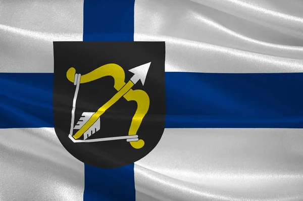 Flaga Sawonia Finlandii — Zdjęcie stockowe