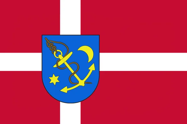 Vlag van Struer Denemarken regio Midden-Jutland — Stockfoto