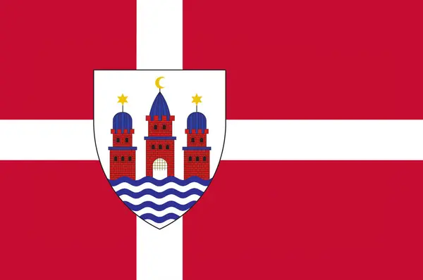 Vlag van Denemarken — Stockfoto