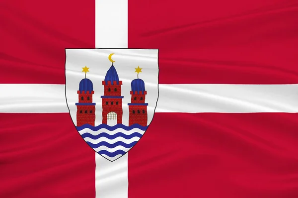 Danimarka bayrağı — Stok fotoğraf