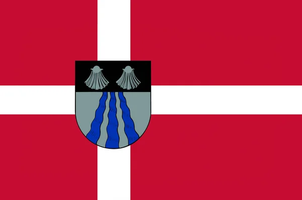 Bandeira de Ballerup é um município da Dinamarca — Fotografia de Stock