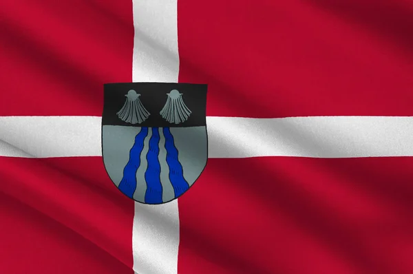 Flagge von Ballerup ist eine Gemeinde in Dänemark — Stockfoto